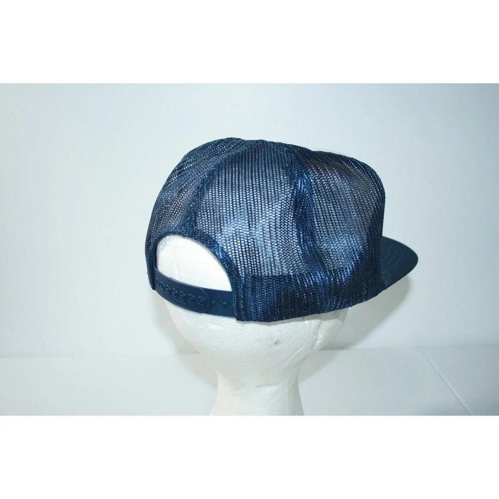 Vintage Fredericksburg Truck Repair Snapback Trucker Mesh‎ Hat Cap Navy Blue